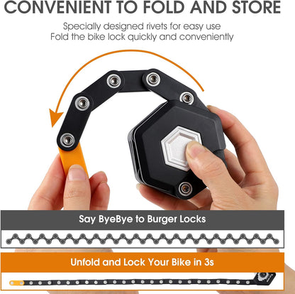Premium Folding Bike Lock