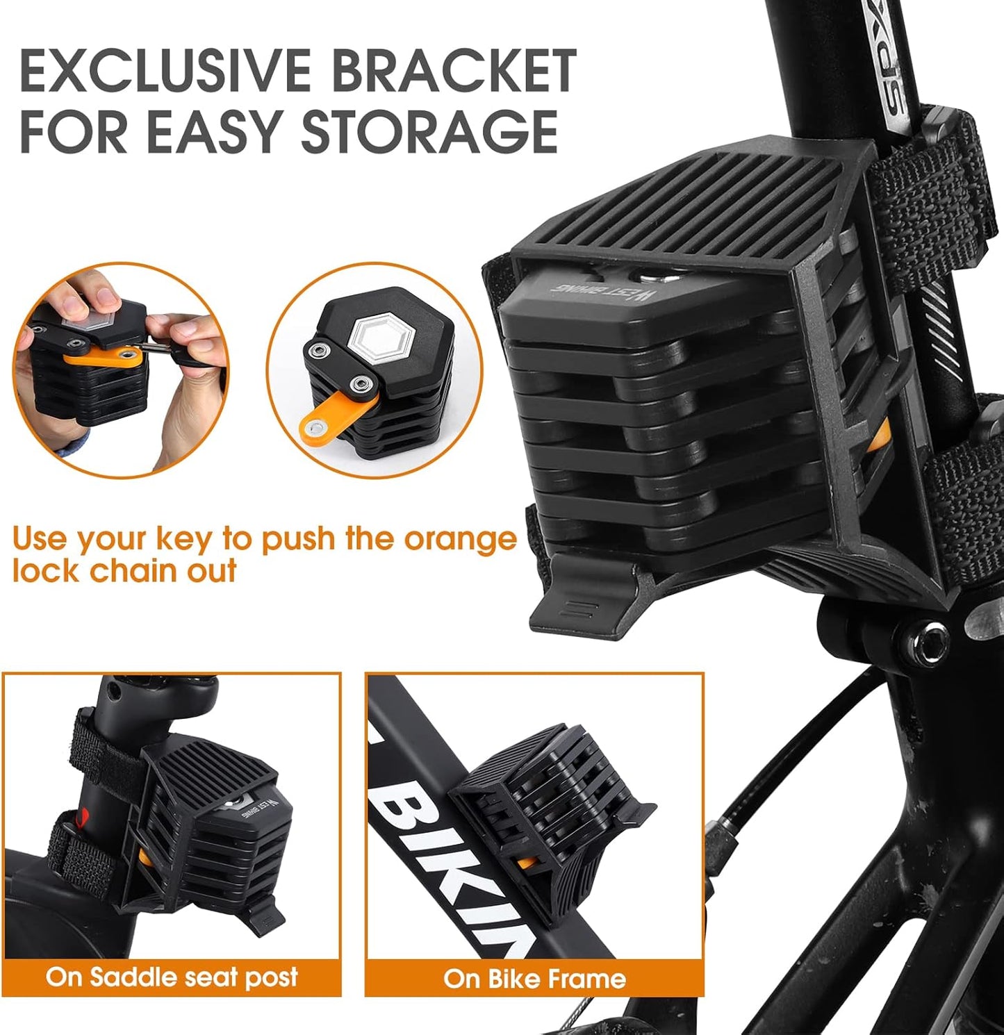 Premium Folding Bike Lock