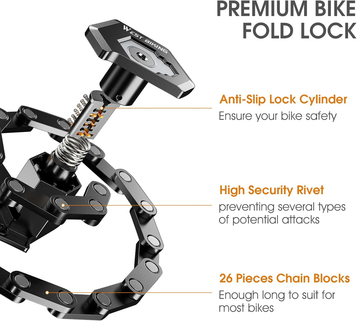 Premium Folding Bike Lock