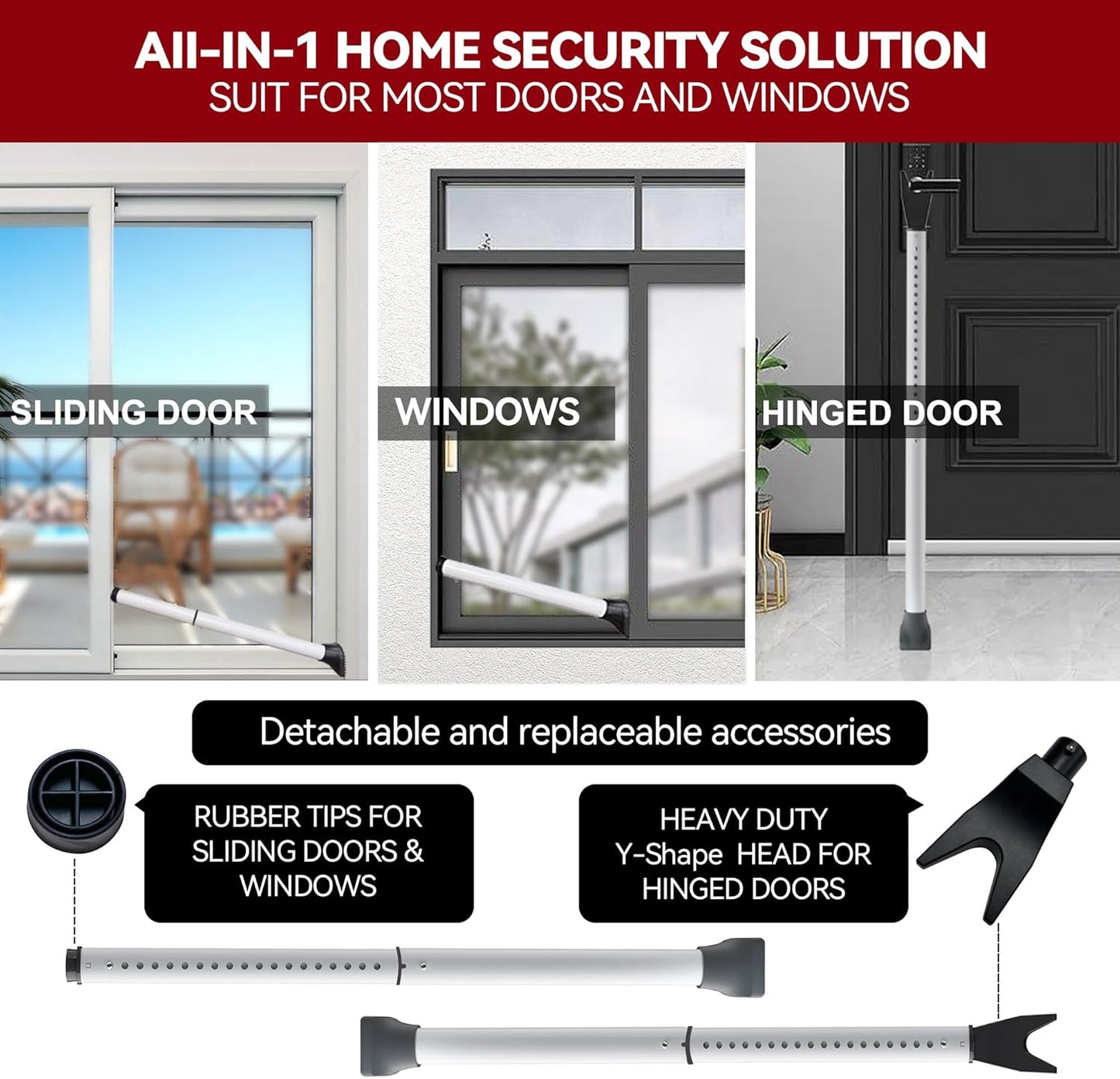 SafeBar Heavy-Duty Door Bar