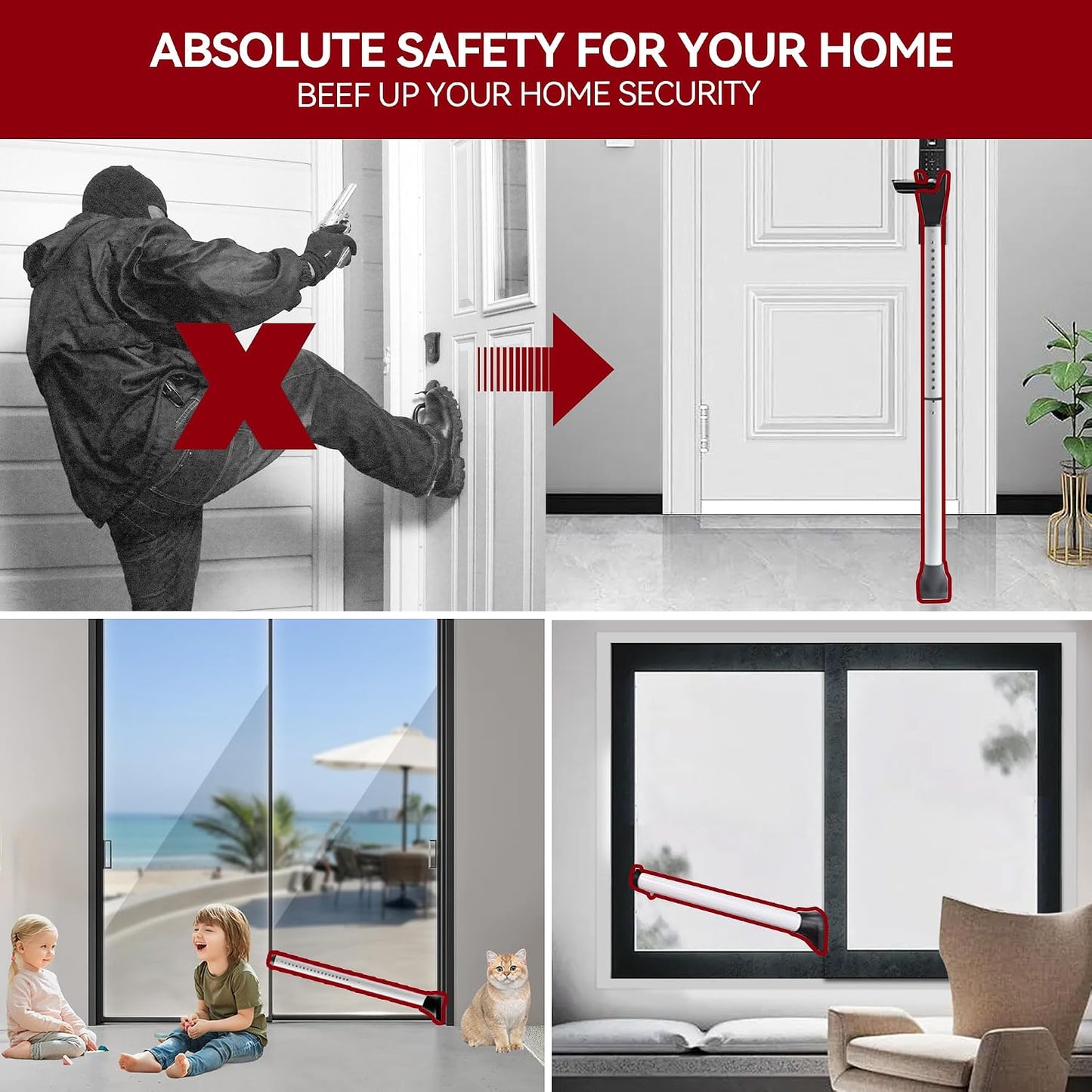 SafeBar Heavy-Duty Door Bar